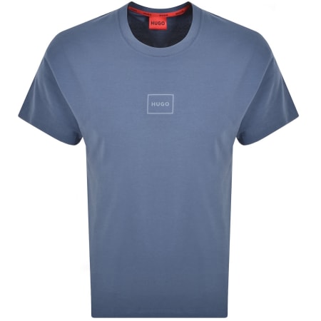 Product image for HUGO Laze T Shirt Open Blue