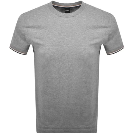 Product image for BOSS Thompson 04 Jersey T Shirt Grey