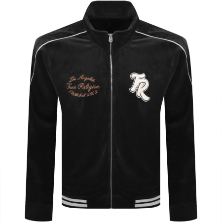 Product image for True Religion Velour Track Jacket Black