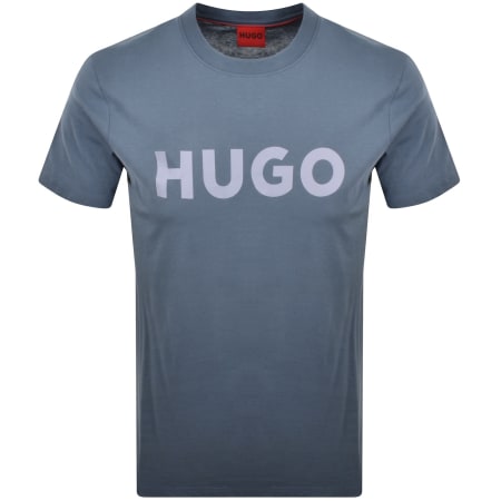Product image for HUGO Dulivio Crew Neck T Shirt Blue