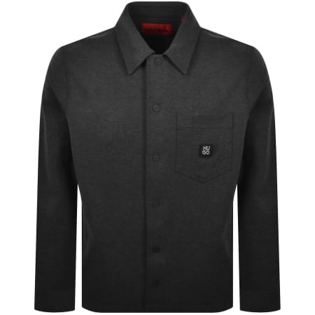 Product image for HUGO Enaso Overshirt Jacket Medium Grey