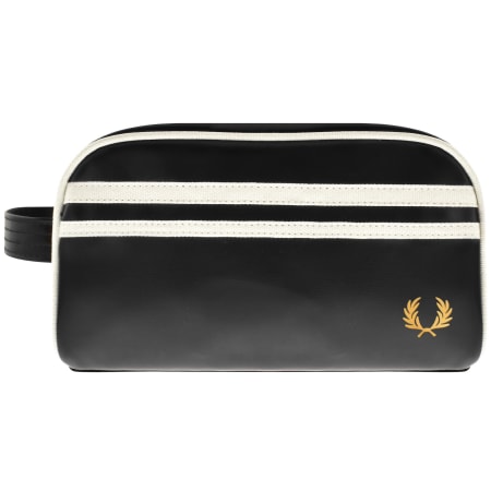Product image for Fred Perry Coated Polyester Wash Bag Black