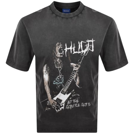 Product image for HUGO Blue Noctornix T Shirt Grey