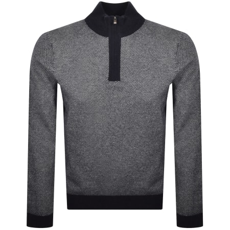 Product image for BOSS Hettore Knit Jumper Navy