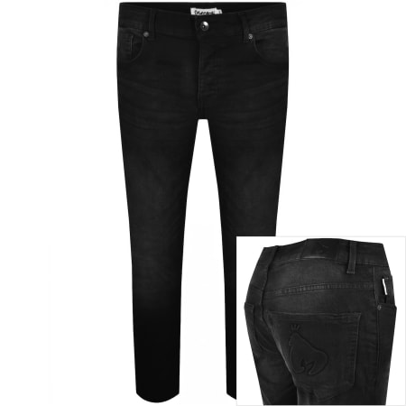 Product image for Money Ape Embossed Slim Fit Jeans Black