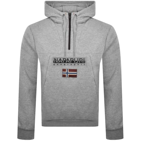 Product image for Napapijri Burgee Half Zip 2.0 Hoodie Grey