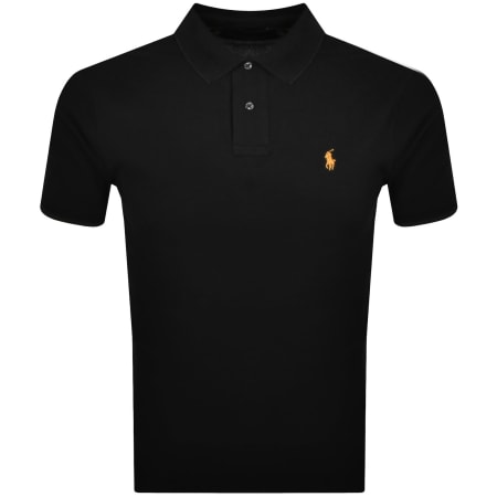 Product image for Ralph Lauren Logo Polo T Shirt Black