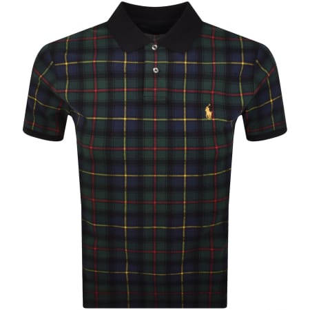Product image for Ralph Lauren Tartan Polo T Shirt Green