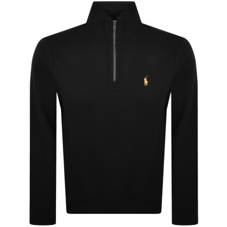 Product image for Ralph Lauren Quarter Zip Sweatshirt Black