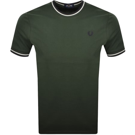 Product image for Fred Perry Twin Tipped T Shirt Green
