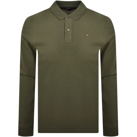 Product image for Tommy Jeans Slim Fit Polo T Shirt Green