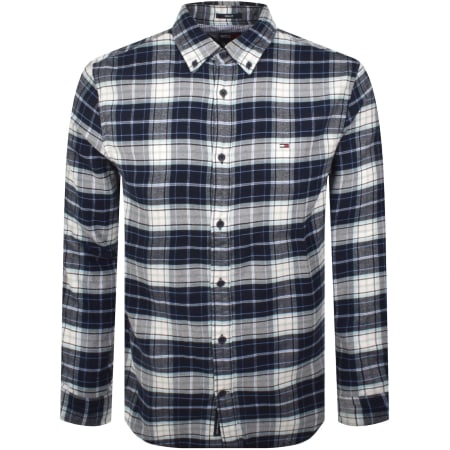 Product image for Tommy Jeans Flannel Check Shirt Navy