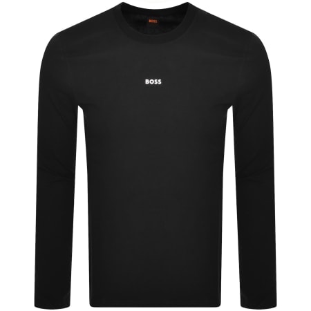 Product image for BOSS TChark Long Sleeve T Shirt Black
