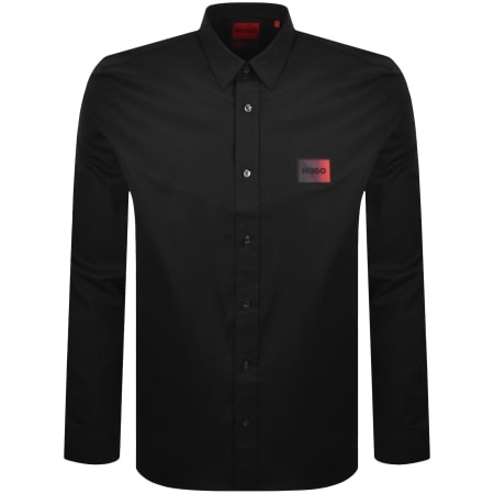 Product image for HUGO Long Sleeved Emero Shirt Black