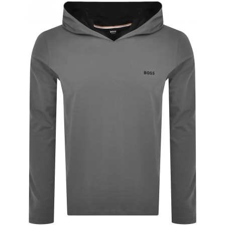 Product image for BOSS Mix And Match Hooded T Shirt Grey