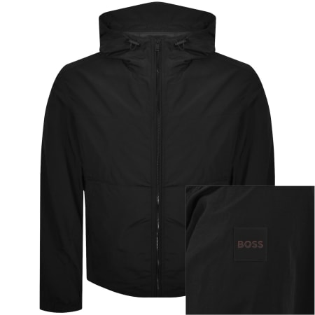 Product image for BOSS Orip Crinkled Nylon Jacket Black