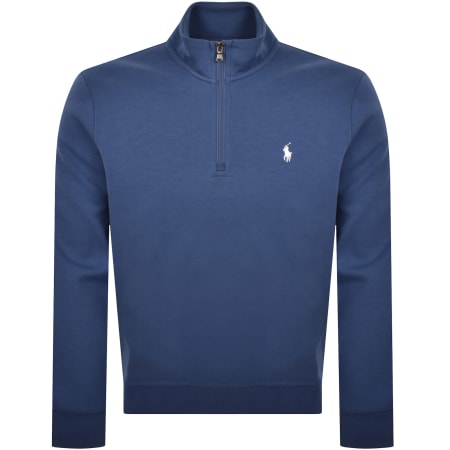 Product image for Ralph Lauren Quarter Zip Sweatshirt Navy