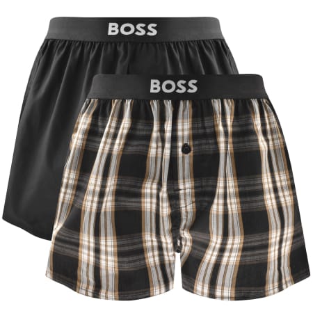 Product image for BOSS Underwear 2 Pack Boxer Shorts Black