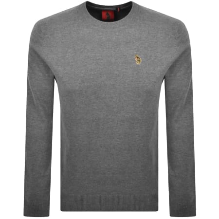 Product image for Luke 1977 Gerard 3 Knit Jumper Grey