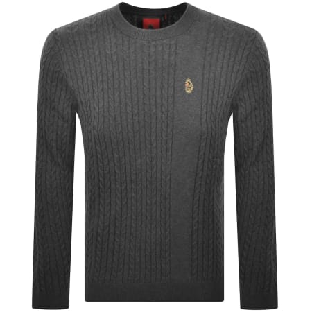 Product image for Luke 1977 Horton 1000 Knit Jumper Grey