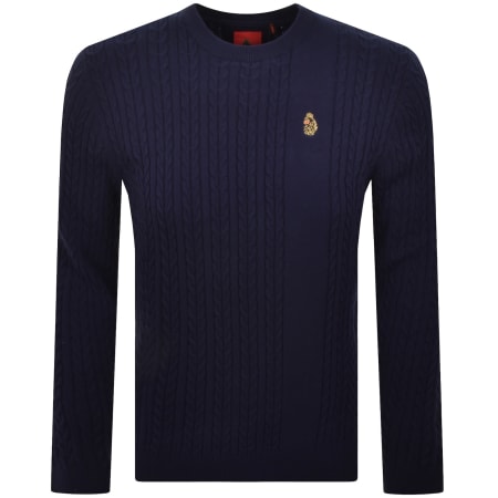 Product image for Luke 1977 Horton 1000 Knit Jumper Navy