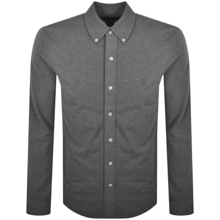 Product image for Ralph Lauren Featherweight Mesh Shirt Grey