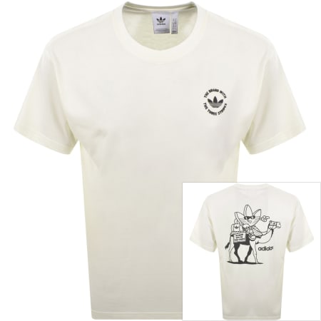 Product image for adidas Originals Camel Treffy T Shirt Cream