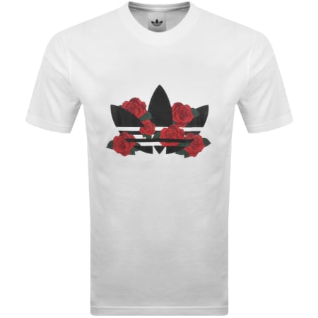 Product image for adidas Originals Trefoil Graphic T Shirt White