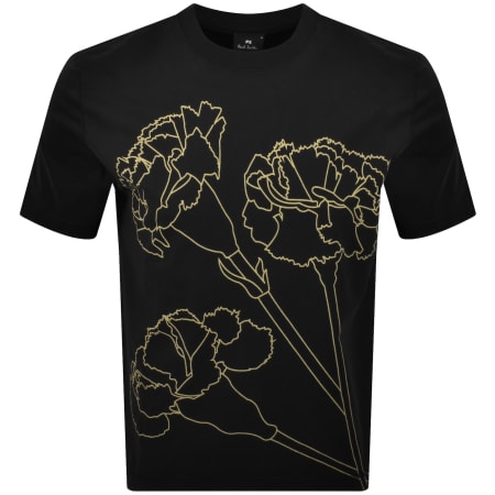 Product image for Paul Smith Carnations T Shirt Black