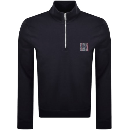 Product image for Paul Smith Half Zip Sweatshirt Navy