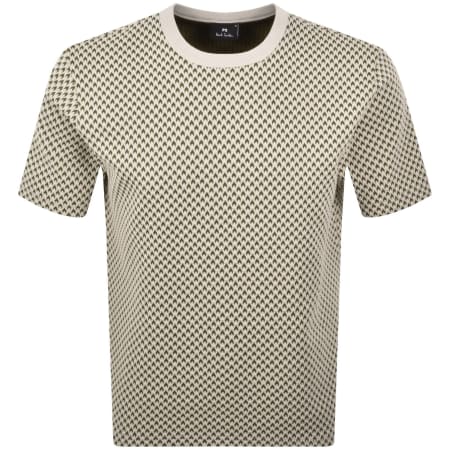 Product image for Paul Smith Patterned T Shirt Off White