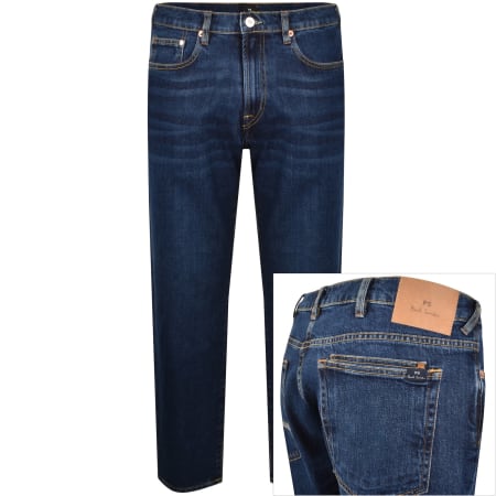 Product image for Paul Smith Relaxed Tapered Jeans Dark Blue