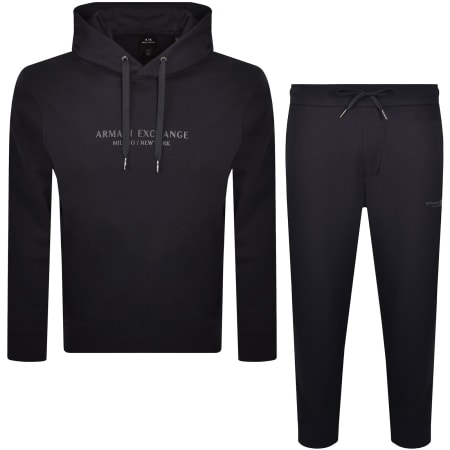 Product image for Armani Exchange Logo Tracksuit Black
