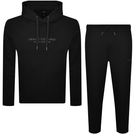 Product image for Armani Exchange Logo Tracksuit Black