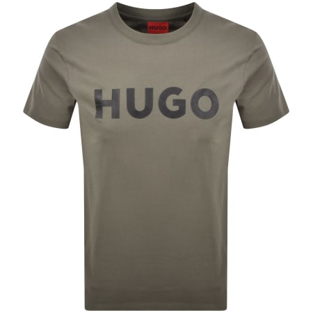 Product image for HUGO Dulivio Crew Neck T Shirt Grey