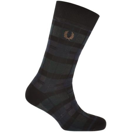 Product image for Fred Perry Tartan Socks Black