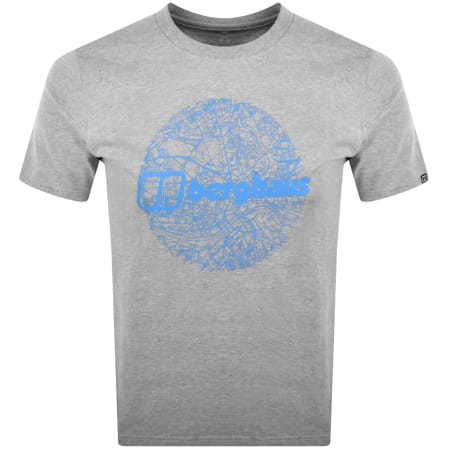 Product image for Berghaus Map Of The Moon T Shirt Grey