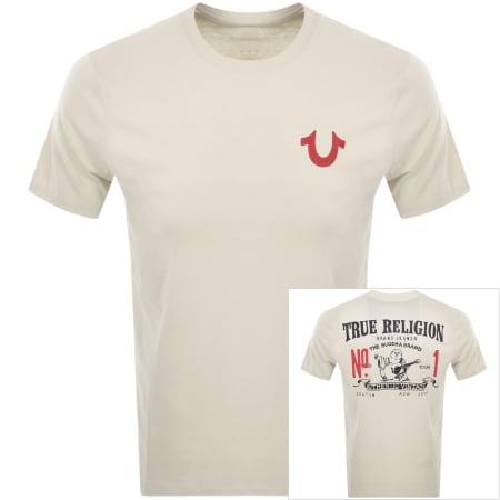 Product image for True Religion Number One T Shirt Off White