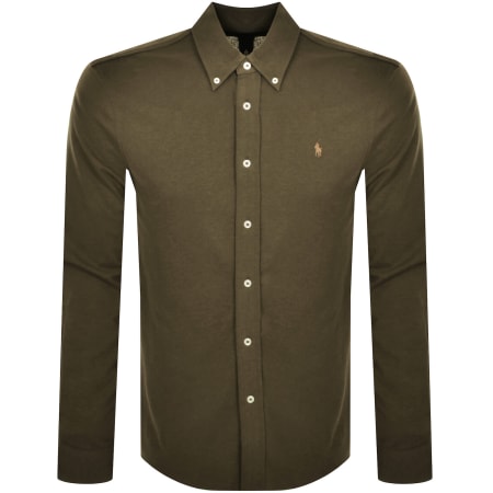 Product image for Ralph Lauren Featherweight Mesh Shirt Green