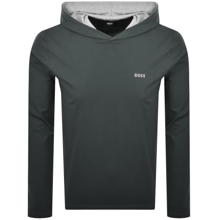 Product image for BOSS Mix And Match Hooded T Shirt Green