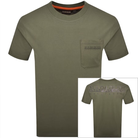 Product image for Napapijri S-Fanes T Shirt Tea Leaf Green