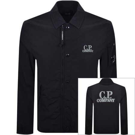 Product image for CP Company Zipped Lens Overshirt Eclipse Navy