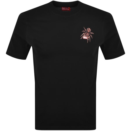 Product image for Diesel Spider Graphic T Shirt Black