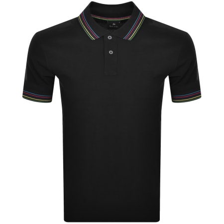 Product image for Paul Smith Short Sleeved Polo T Shirt Black