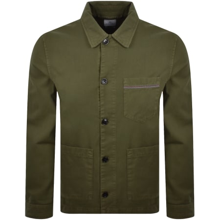 Product image for Paul Smith Casual Fit Overshirt Green