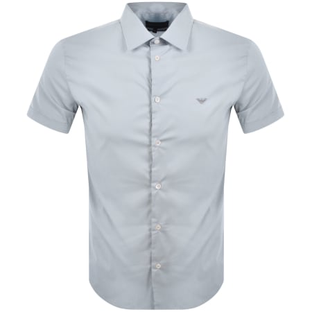 Product image for Emporio Armani Short Sleeved Shirt Blue