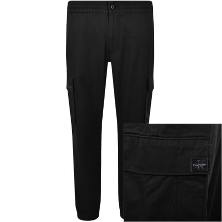Product image for Calvin Klein Jeans Skinny Fit Cargo Trousers Black