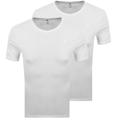 Product image for G-Star 2 Pack Base T Shirts White