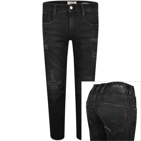 Product image for Replay Slim Fit Anbass Jeans Black