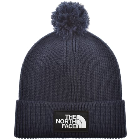 Product image for The North Face Pom Logo Beanie Hat Navy